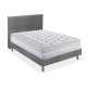 Sommier Expert Lattes 2 - Hauteur 17cm - finition déco grise