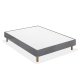 Sommier Expert Lattes 2 - Hauteur 17cm - finition déco grise