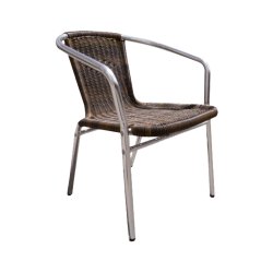 Fauteuil Walis - moka - 4 kg - hauteur assise 44,5 cm - 55x59x74 cm