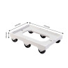 Socle rouleur blanc 6 roues pivotantes charge 250kg pour bac et caisse 600x400 et manne à pain (sauf 120L)