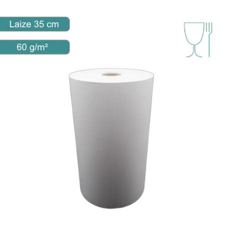 Bobinot 10 kg papier ingraissable - Laize 350 mm - blanc