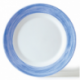 Assiette plate 15,5cm Brush en verre trempé bleu