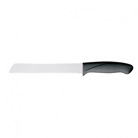 Couteau à pain polypro - Lame inox 18cm crantage demi-lune
