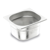 Bac gastro 1/6 - H65mm - Plein inox - 176x162 mm