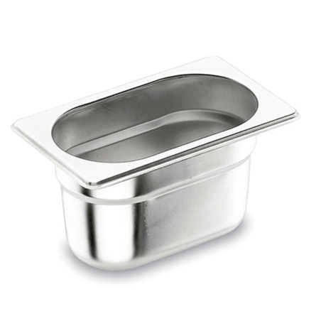 Bac gastro 1/3 - H150mm - Plein inox - 325x176 mm