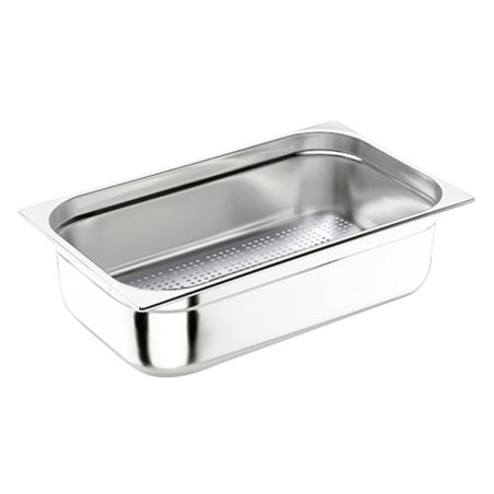 Bac gastro 1/1 - H100mm - Perforé inox - 532x325 mm