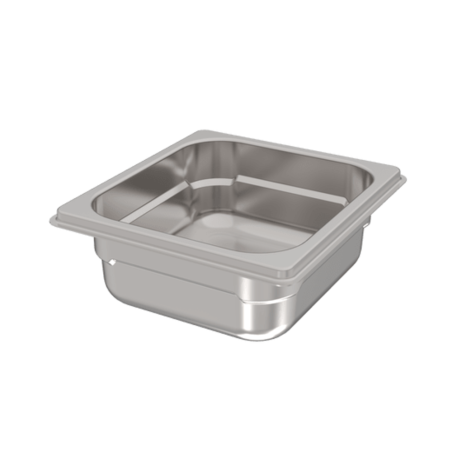 Bac gastro 1/6 - H65 mm - Plein inox - 176x162 mm