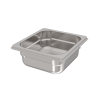 Bac gastro 1/6 - H65 mm - Plein inox - 176x162 mm