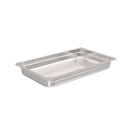 Bac gastro 1/1 - H55 mm - Plein inox - 532x325 mm