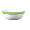 Saladier rond 12cm 31,5cl Brush en opale blanc et vert