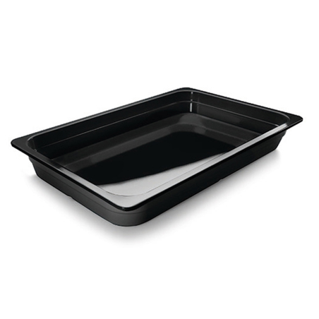 Bac gastro 1/1 - H65mm - Melamine noir - 532x325 mm