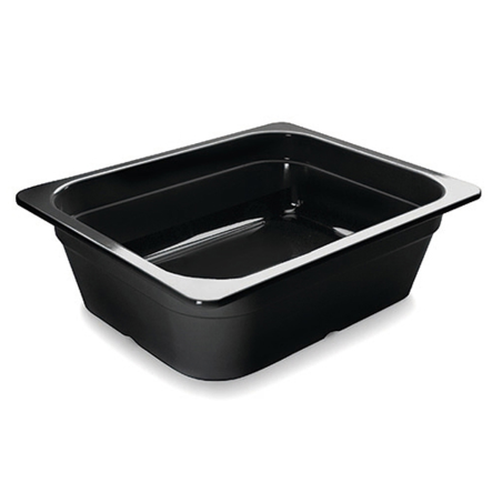 Bac gastro 1/2 - H65mm - Melamine noir - 532x325 mm