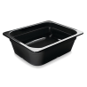 Bac gastro 1/2 - H65mm - Melamine noir - 532x325 mm