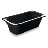 Bac gastro 1/3 - H65mm - Melamine noir - 532x325 mm