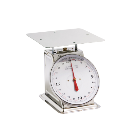 Balance mécanique à ressorts 20kg / 100g - Panier Ø 25x25 cm - 258x325x180 mm