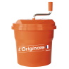Essoreuse manuelle 10L pour 2 à 3 salades  - Ø33x42 cm - Plastique alimentaire