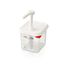 Distributeur à sauce GN1/6 - 2,6L transparent 17,6x16,2x19 cm