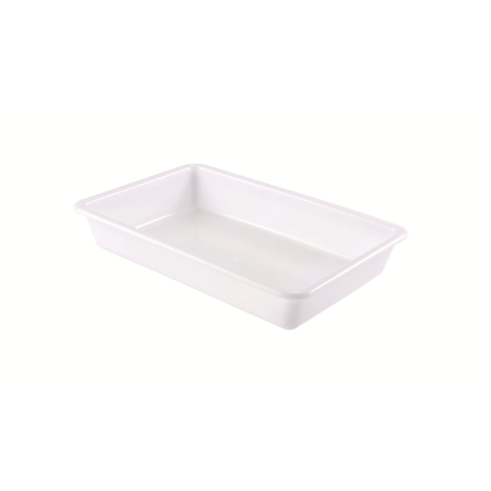 Bac plat 3L blanc - 347x230x70 mm