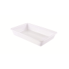 Bac plat 3L blanc - 347x230x70 mm