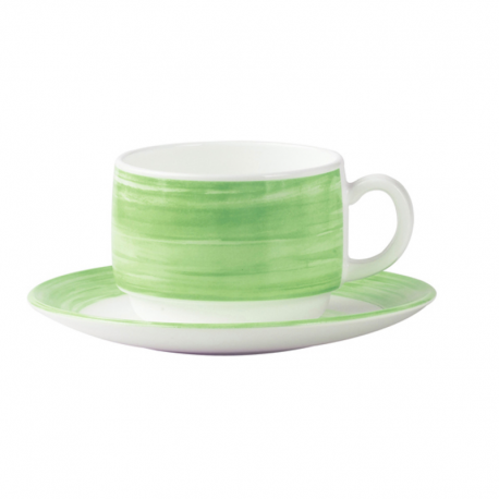 Tasse à thé Brush 19cl verre trempé vert