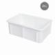 Bac plein alimentaire 35L - 600x400 mm Ht.217mm blanc