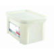 Bac alimentaire HACCP 15L Blanc (Produits laitiers) avec couvercle - 400x300x235 mm