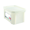 Bac alimentaire HACCP 15L Blanc (Produits laitiers) avec couvercle - 400x300x235 mm