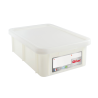 Bac alimentaire HACCP 25L Blanc (Produits laitiers) avec couvercle - 600x400x190 mm