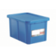 Bac alimentaire HACCP 55L Bleu (Produits de la mer) avec couvercle - 600x400x356 mm