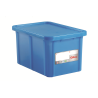 Bac alimentaire HACCP 55L Bleu (Produits de la mer) avec couvercle - 600x400x356 mm