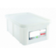 Bac alimentaire HACCP 35L Blanc (Produits laitiers) avec couvercle - 600x400x230 mm
