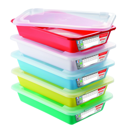 Lot de 5 bacs de prélèvement 3L avec couvercle