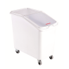 Bac à ingrédients 100L sur roues avec couvercle coulissant transparent 725x410x675 mm