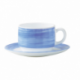 Soucoupe à thé Brush 14cm verre trempé bleu- [ U_F serveur] pc