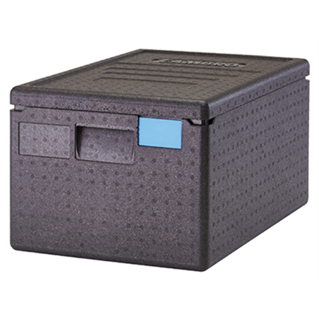 Conteneur isotherme Cam GoBox chargement par le haut noir pour bacs GN1/1- Ht.200 mm - 400x600x316 mm