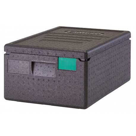 Conteneur isotherme Cam GoBox chargement par le haut noir pour bacs GN1/1- Ht.100 mm - 400x600x257 mm