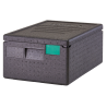 Conteneur isotherme Cam GoBox chargement par le haut noir pour bacs GN1/1- Ht.150 mm  - 400x600x257 mm