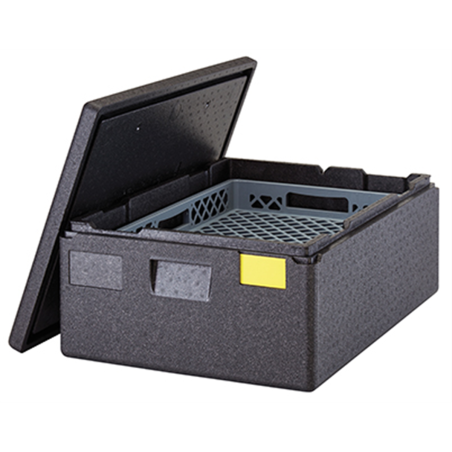 Conteneur isotherme Cam GoBox chargement par le haut noir pour bacs 600x400 mm - 490x690x270 mm