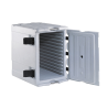 Conteneur isotherme à chargement frontal AF12 - 90L - gris/ bleu - extérieur 440x665x650 mm