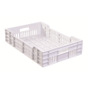 Caisse ajourée 25L - 600x400 mm Ht.135mm blanc