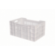 Caisse ajourée 60L - 600x400 mm Ht.300mm blanc