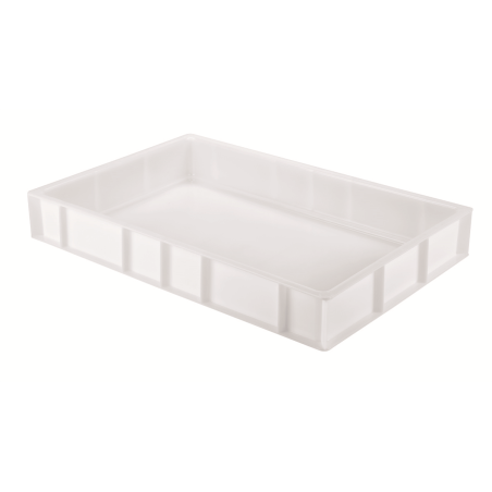 Caisse à pâton pleine 15L blanche 600x400 Ht.90 mm