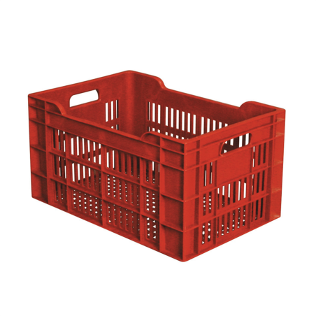 Caisse agricole ajourée 45L 550x360x290 mm Bordeaux
