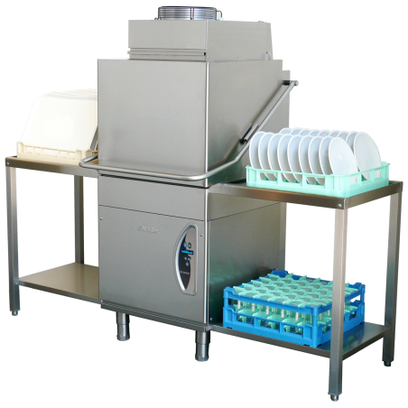 Lave-vaisselle électronique L305-dy 60 casiers/h  - 3 cycles de lavage - Surchauffeur 9kW - 670x765x1700 mm