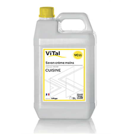 Savon doux crème mains Vital cuisine en bidon de 5L