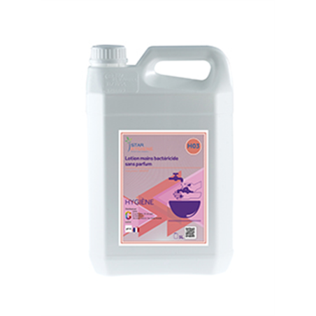 Savon mains bactéricide - bidon 5L - sans parfum ni colorant - action anti-bactérienne