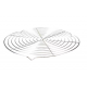 Grille pâtissière en acier chromé Ø32 cm