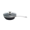 Sauteuse Ø 28 cm en aluminium forgé avec couvercle Gamme Black Édition
