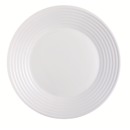 Assiette plate  23,5cm Stairo en opale blanc
