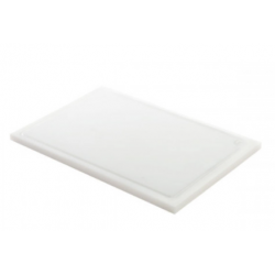 Planche polyéthylène blanc épaisseur 2 cm en 53 x 32,5 x 2 cm